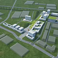 Modern Aerial View Planning 3d model