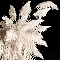 Pampas Grass Chandelier Natural Featherlike Design for Modern Home Decor