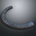 Metallic Curved Corrugated Hose With Shiny Surface And Flexible Structure