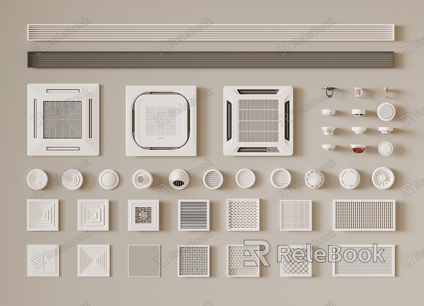 Modern air conditioner air outlet air outlet spray model