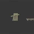 Minimalist Gray Furniture Components With Modular Unassembled Parts And Modern Design
