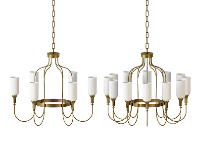 Modern chandelier luminaire combination model