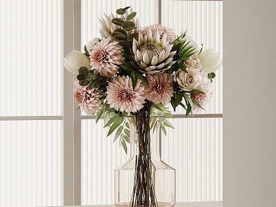 floral flower arrangement model