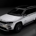 Silver Modern SUV Car With Sleek Exterior Design And Alloy Wheels