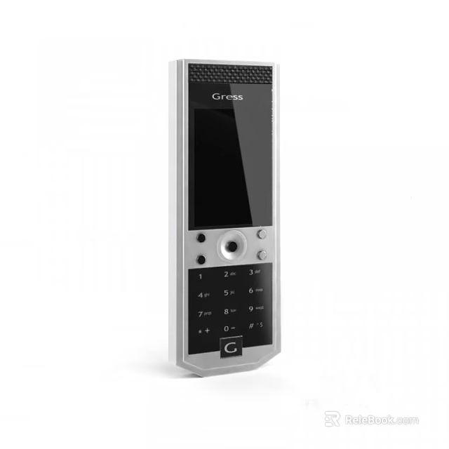 Gresso Classic Mobile Phone With Numeric Keypad And Sleek Screen Design 3d model 