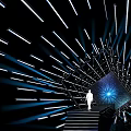 Modern Sci-Fi Channel Sci-Fi Tunnel 3d model