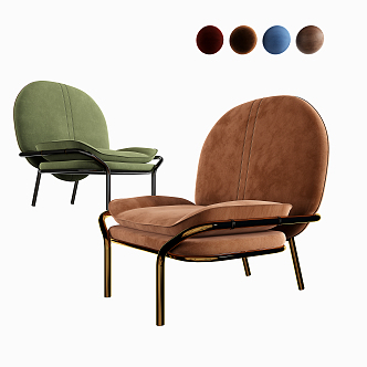 modern sofa chair single sofa 3d model