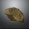 Natural Stone And Wood Decorative Piece With Textured Surface And Rustic Charm