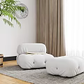 Modern single sofa 3d model