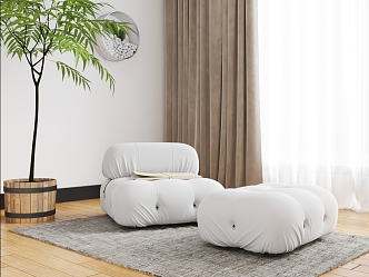 Modern single sofa 3d model