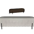 NEWOOD Modern Sofa Stool Fabric Sofa Stool Leather Sofa Stool 3d model