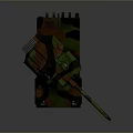 Detailed Camouflaged Military Tank With Long Cannon Barrel And Antenna Design