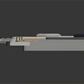 Spacecraft Component Model With Metallic Structure And Technical Design Elements