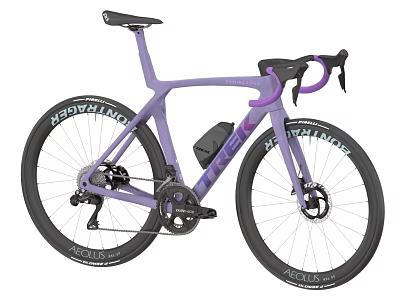 Purple Road Bike With Lightweight Frame Black Wheels And Racing Design 3d model