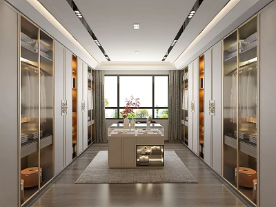 New Chinese Cloakroom 3d model