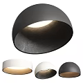 Modern Black and White Ceiling Lights with Minimalist Matte Finish for Home Interior