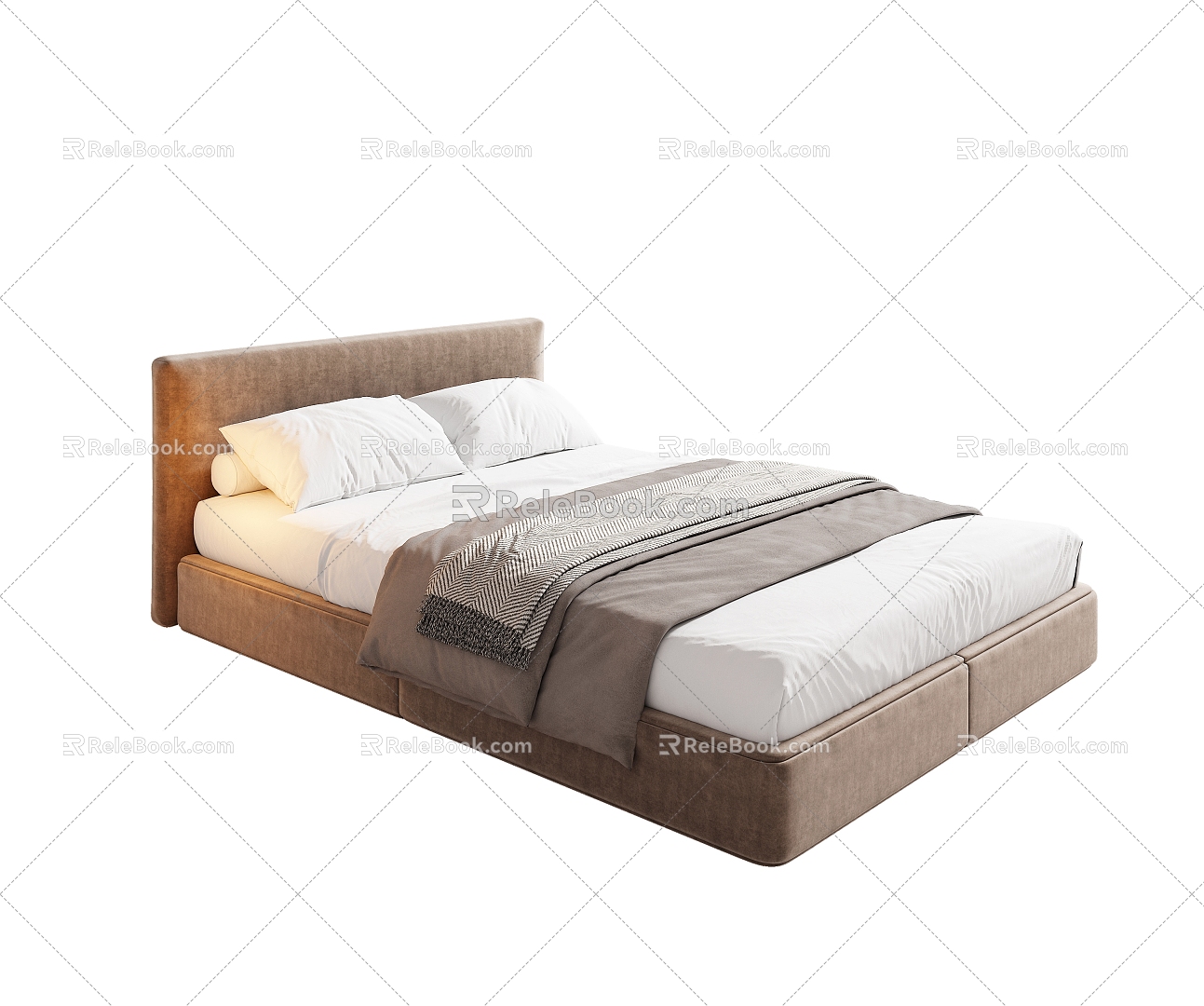 Modern Light Luxury Single Bed Fabric Single Bed Hotel Single Bed Homestay Single Bed Children's Single Bed Guest House Single Bed model