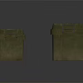 Set of Green Storage Boxes in Various Sizes With Secure Latches and Lids