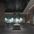 Modern Glass Museum Display Cabinets For Precious Antiques Exhibition With Elegant Indoor Space Lighting Design
