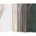 Stylish Fabric Curtains Featuring Tied Design And Multiple Colors For Home Windows