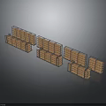 Industrial Warehouse Storage Racks With Durable Metal Shelves For Material Handling