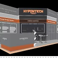 HYPNOTECH Exhibition Booth Showcasing Energy Storage Systems Hybrid Inverter Energy Management With Modern Design