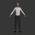 modern man old man middle-aged man middle-aged man 3d model