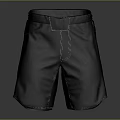 Modern Stylish Dark Casual Shorts With White Stitching And Side Pocket Detail