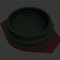 Black Bowl With Square Tray For Daily Household Use And Smooth Surface