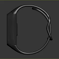 Gray Fashion Smart Fitness Band With Silicone Strap And Digital Step Time