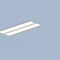 White Long Rectangular Plate With Multiple Small Holes On Surface