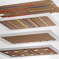 Modern Grille Ceiling Classroom Ceiling Tooling Ceiling 3d model