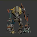 Robot Assistant Small Robot Butler Robot Butler Figure Game Figure 3d model