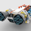 LEGO toy building blocks spaceship transport ship 3d model