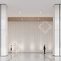 Spacious Bright Modern Business Lobby Reception With Sleek Design And Clear Directional Guide Signs