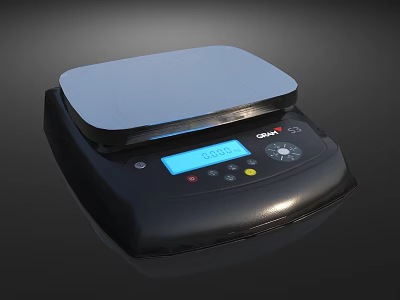 High Precision Commercial Digital Scale With Clear Digital Display And Easy Control Buttons 3d model