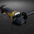 Heavy Duty Industrial Angle Grinder with Yellow Black Design Ergonomic Handle and Grinding Wheel