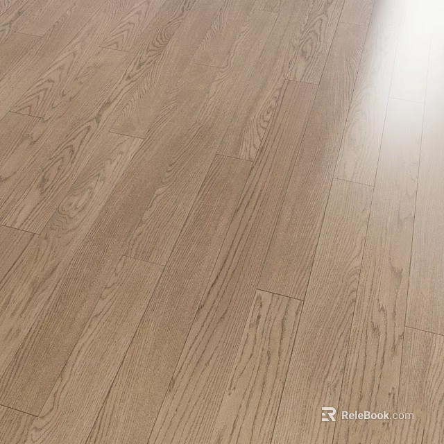 Wooden Flooring With Natural Oak Grain Pattern For Modern Home Interior Design 3d model 