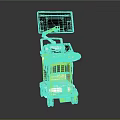 Modern Mobile Medical Diagnostic Device Cart With Dual Screens And Advanced Design