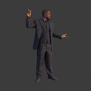 foreign man black man 3d model