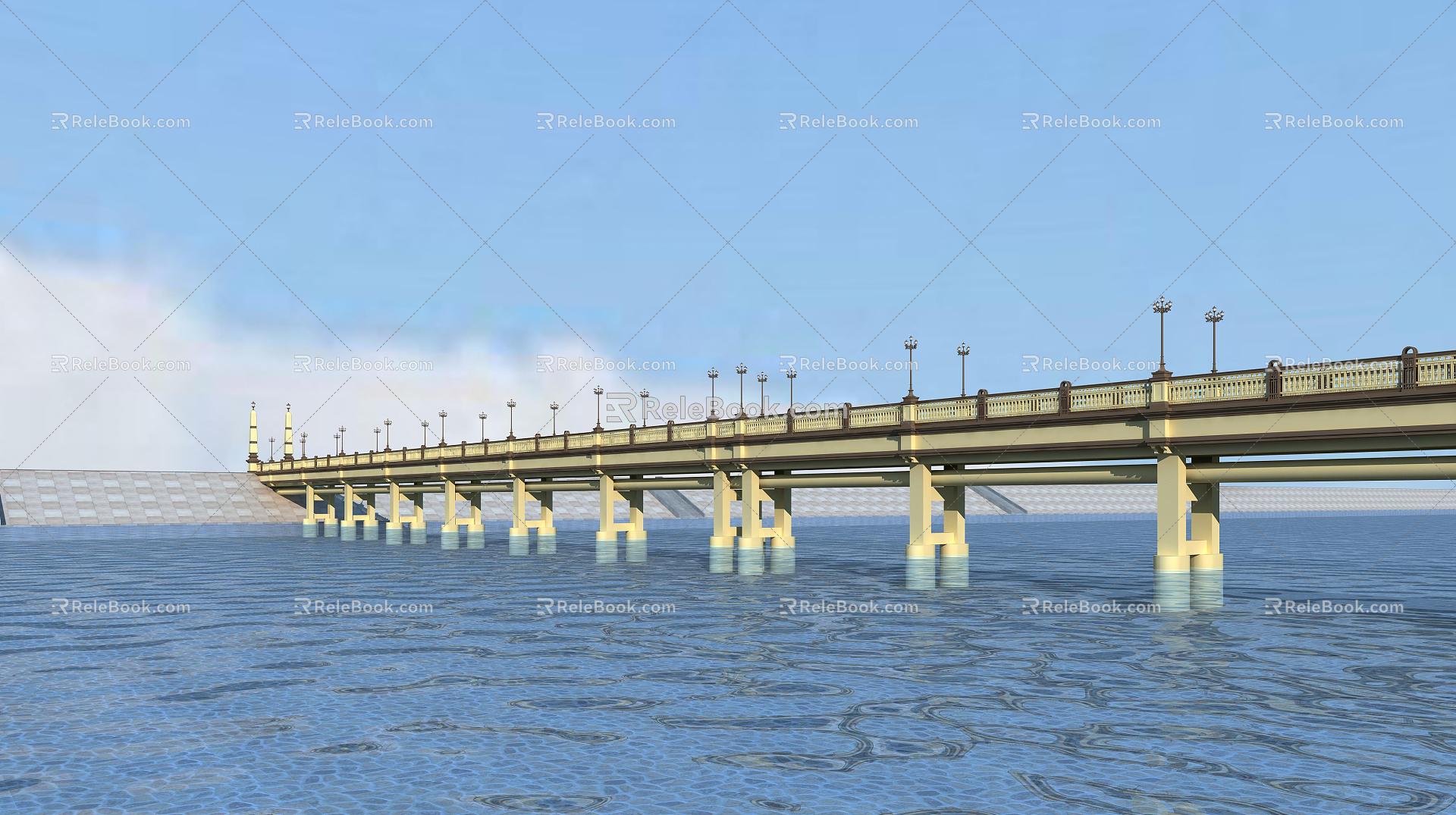 European Bridge Bridge 3d model