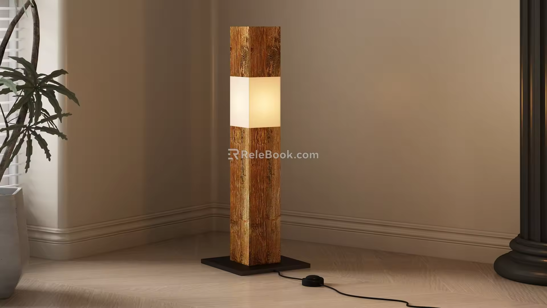 Middle Ancient Floor Lamp Floor Lamp 3d model