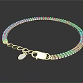 Shiny Silver Bracelet Jewelry With Thin Chain And Heart Shaped Charm