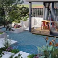 Courtyard 3d model