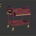 Tool Box Iron Box Multi-layer Tool Box Iron Box Iron Trunk Box Luggage Leather Box 3d model