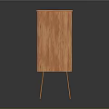 Modern Wooden Display Cabinet With Glass Doors And Metal Legs Teacup Inside