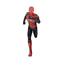 SpiderMan Game Movie Character Running In Red Black Suit With Gold Accents