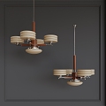 French Middle Chandelier 3d model