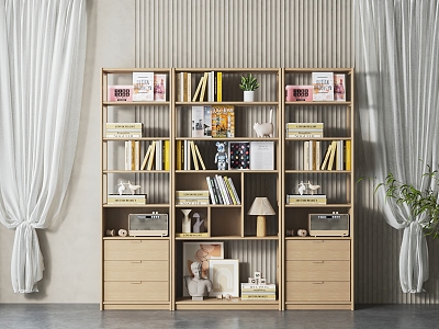 Modern bookcase model