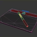 Book Notebook Document Print Document 4 Paper Document File Bag File Box Paper Tray 3d model